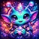Vibrant abstract avatar with bold colors and geometric shapes, suitable as a profile picture.